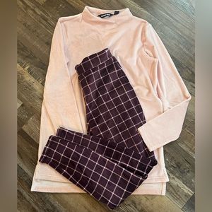 Lands end plushy pj set